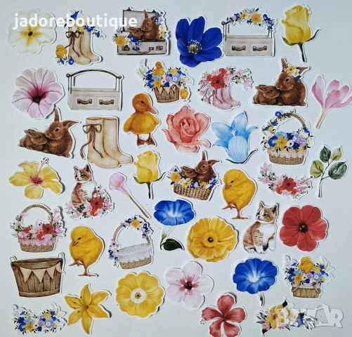 Дизайнерски стикери за скрапбук Пролет/ Великден различни видове, снимка 3 - Други - 48903618