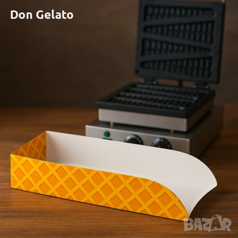 Картонена кутия за гофрети на клечка, снимка 3 - Други - 51266522