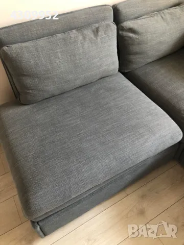 Разтегателен 3-местен диван с лежанка и ракла за съхранение, снимка 4 - Дивани и мека мебел - 50317568