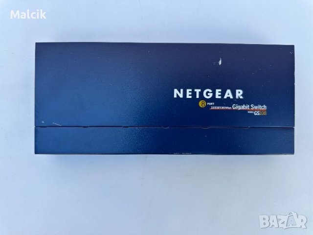 NETGEAR GS108 гигабитов суич, снимка 2 - Суичове - 46457861