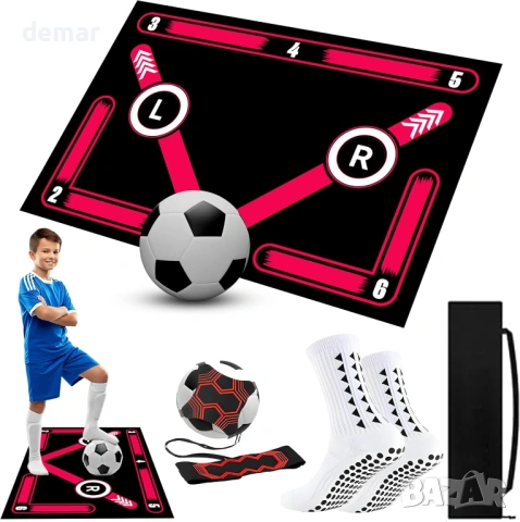 Постелка за тренировки по футбол - Soccer Mastery Skills XL Mat 90x60см