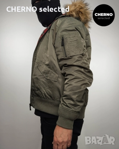 Яке бомбър с качулка HARRINGTON N2B Hooded Bomber Jacket – Размер L•XL – Отлично състояние, снимка 5 - Якета - 52997117