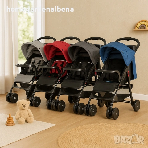 Лятна детска количка Zizito Adel – лека, компактна, сгъване с една ръка