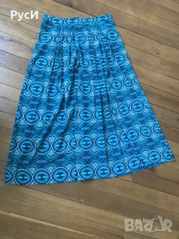 Дълга пола на широки плисета, снимка 2 - Поли - 50926420