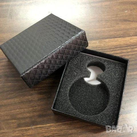 Кутия за джобен часовник подаръчна черна верижка механичен подарък, снимка 1 - Други - 45326211