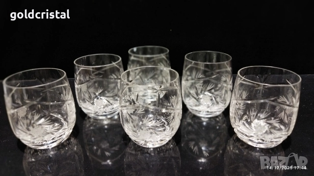 кристални чаши , снимка 2 - Антикварни и старинни предмети - 52795669