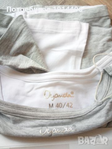 Дамска тениска T-SHURT  Oyanda , комплект 2 бр., бяло и сиво,, снимка 3 - Тениски - 46461648