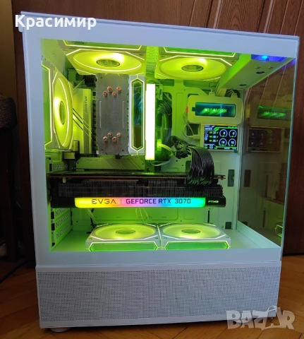 Геймърски PC Ryzen 5 8400f, EVGA GeForce RTX 3070, 32gb ddr5, 1tb nvme, снимка 2 - Геймърски - 52674591