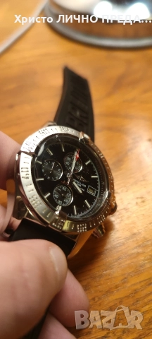 Новогодишна промоция!Breitling Super Avenger A13370 48MM Black Dial With Rubber Bracelet, снимка 12 - Мъжки - 16656371