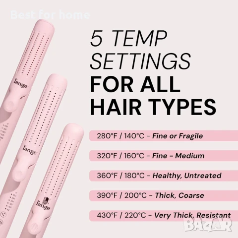  2-в-1 маша и титаниева преса за коса L'ANGE HAIR, снимка 3 - Маши за коса - 50907082