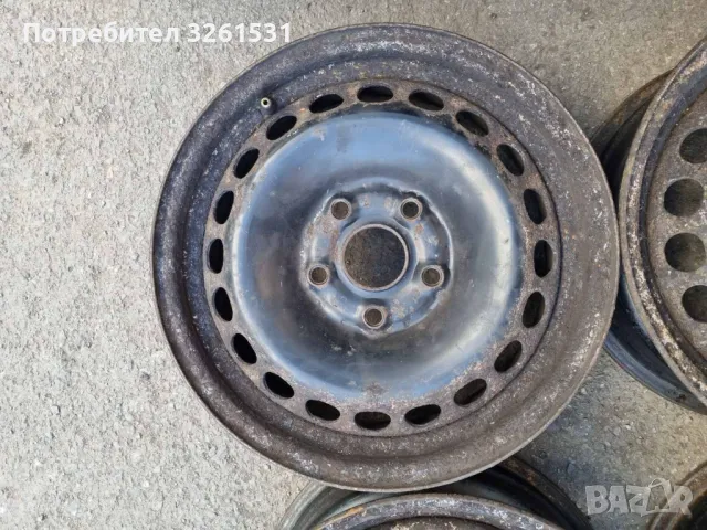 Стоманени джанти 15", 5x112, централен отвор 57.1 - VW, Audi и Skoda, снимка 3 - Гуми и джанти - 49119112