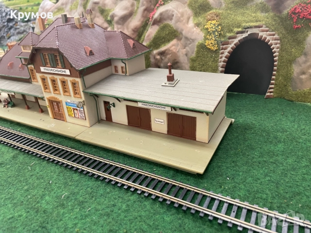 Гара за макет на влак HO 1:87 ЖП моделизъм диорама фигури, снимка 3 - Колекции - 52383636