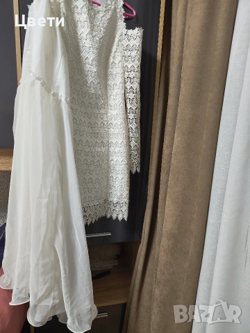 Бяла рокля за сватба,подпис или повод, снимка 4 - Рокли - 53250899