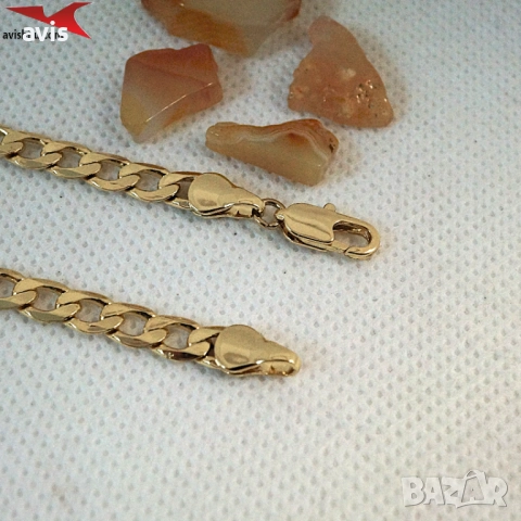Синджир с 14К златно покритие 254567, снимка 3 - Колиета, медальони, синджири - 52971910