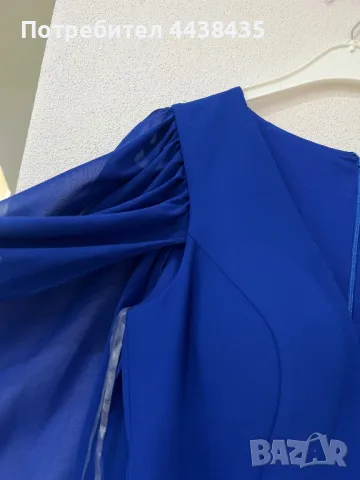 Елегантна синя рокля, снимка 3 - Рокли - 49874264
