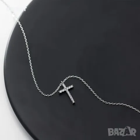 SLUYNZ сребърно колие с кръст за жени, снимка 5 - Колиета, медальони, синджири - 49698871
