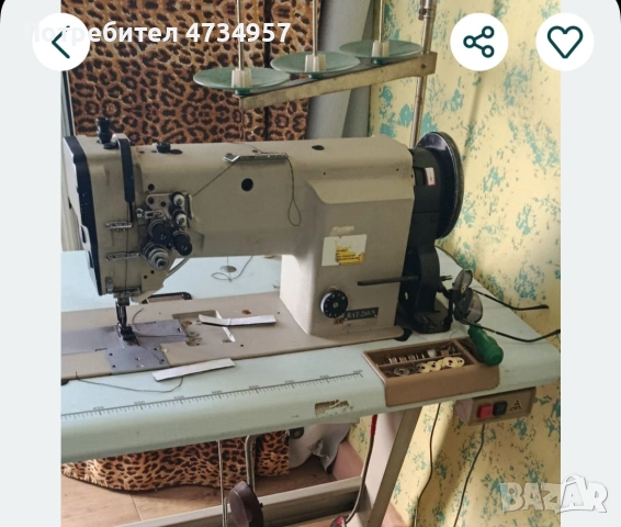 двуиглова шевна машина , снимка 2 - Други машини и части - 53850640