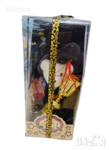 Мече с академична шапка и купа - Перфектният подарък за дипломиране, снимка 7 - Други стоки за дома - 52745102