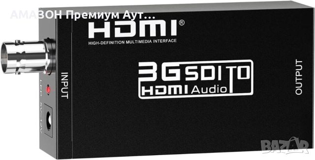 TLEOOSY 1080P SDI Към HDMI Конвертор, Поддържа 3G-SDI/HD-SDI/SD-SDI Сигнал за HDMI екран, снимка 2 - Стойки, 3D очила, аксесоари - 45961920