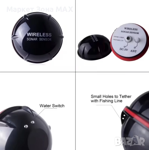 Оригинален преносим детектор за риба с LCD екран – вижте рибата под водата веднага, снимка 6 - Екипировка - 52897436