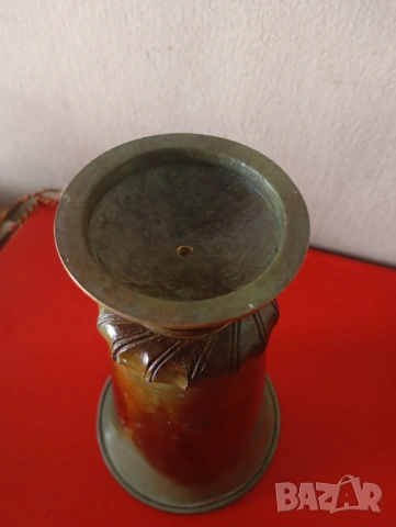 Винтидж чаша,потир в стил арт нуво, снимка 5 - Други ценни предмети - 53716760