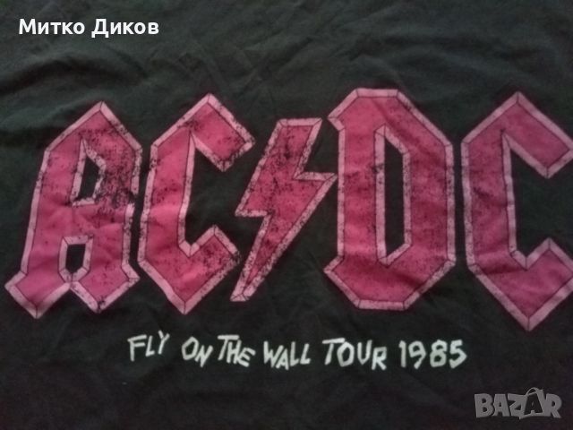 AC/DC Fly on the wall tour 1985г. маркова тениска нова размер ХЛ, снимка 3 - Тениски - 46128128