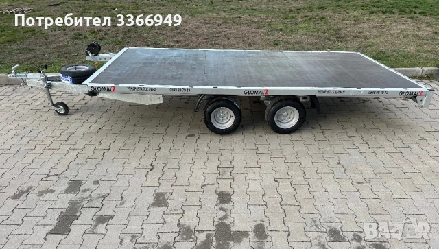 Ремарке за UTV под наем / 3.90м X 2.05м, снимка 2 - Ремаркета - 52595582