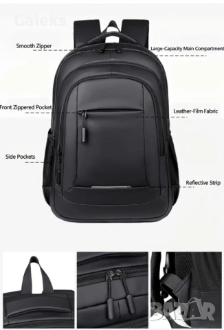 Мъжка модерна и ергономична непромокаема раница с широко предназначение!, снимка 16 - Раници - 51193903