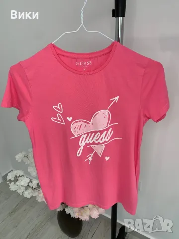 Тениска Guess за 16г, но е подходяща и за ХS-S, снимка 3 - Тениски - 49692945
