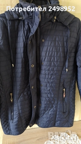 Дамско преходно яке, Размер 3XL. Тъмно син цвят, снимка 2 - Якета - 53678005