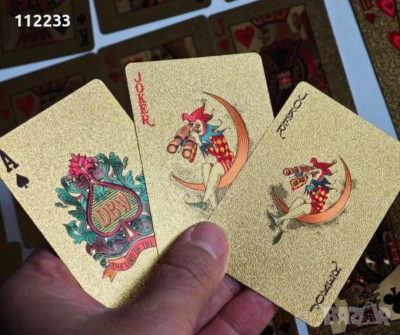 Златни карти, снимка 3 - Карти за игра - 49868315