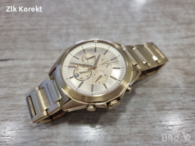 Мъжки часовник в златисто ARMANI EXCHANGE, снимка 2 - Мъжки - 54193074