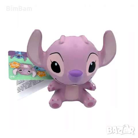 Оригинална скуиши фигурка  Ейнджъл / Stitch & Angel / Стич