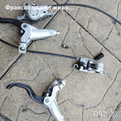 Хидравлични спирачки за велосипед колело Shimano br m 447, снимка 1 - Части за велосипеди - 46495467