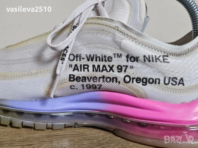 Nike Serena Williams x Off-White оригинални лимитирани дамски маратонки , снимка 14 - Маратонки - 53893078
