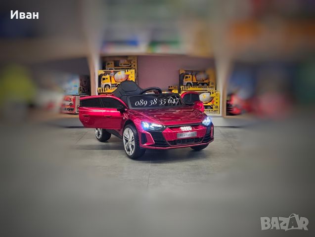  ТОП ЦЕНА!НОВО!Акумулаторна кола AUDI RS E-TRON GT RED с 12Vбатерия,МЕКИ ГУМИ,дистанционно,Bluetooth, снимка 2 - Коли, камиони, мотори, писти - 45776088