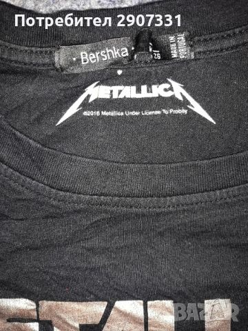 Тениска групи Metallica. 2016. Bershka, снимка 2 - Тениски - 45546315