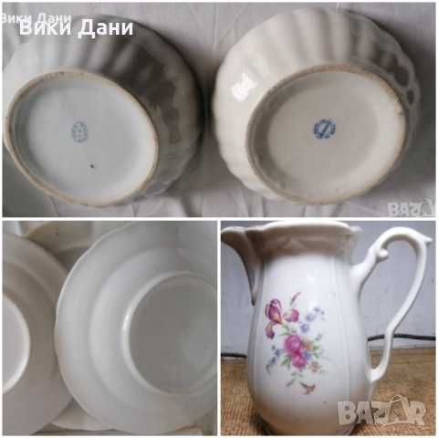 колекция от 2 порцелан кастрона, чинии 1930,голяма кана Сталин