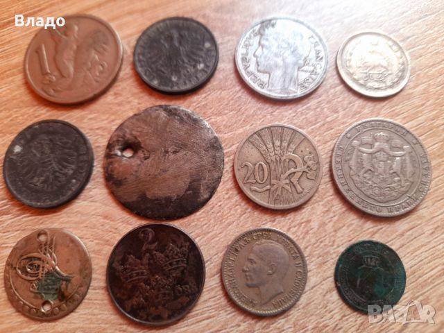 Лот стари български и чужди монети , снимка 3 - Нумизматика и бонистика - 45707089