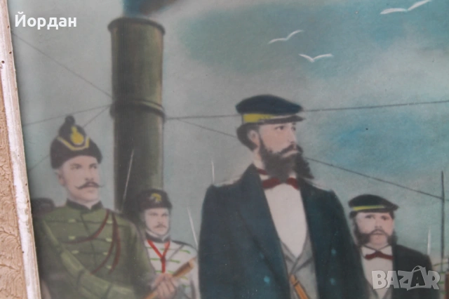 Стара рисунка върху дебел картон, снимка 3 - Колекции - 53801138