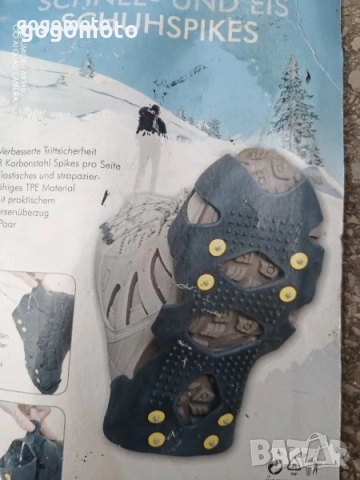 made in SWEDEN,НОВИ ПРОФИ Котки,ледохотки 40 до 48 ном,шипове,Протектори за обувки за лед,сняг и кал, снимка 2 - Зимни спортове - 31717697