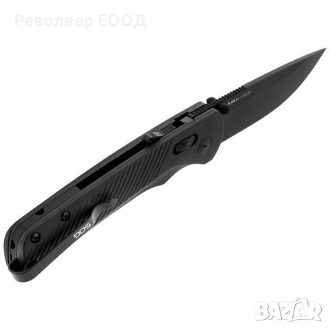 Сгъваем нож SOG Flash AT, в цвят Blackout - 8,76 см, снимка 5 - Ножове - 45268237