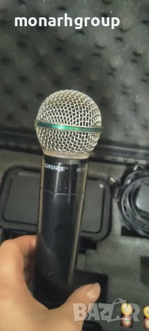 Вокален микрофон Shure beta 58 + приемник за микрофон Shure PGX4 P6 /702 - 720 MHz/ mic receiver , снимка 5 - Микрофони - 48201077