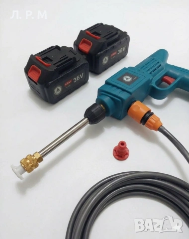 Акумулаторна водоструйка за почистване на автомобили с батерия и зарядно , снимка 5 - Аксесоари и консумативи - 50990917