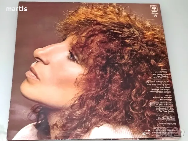 Barbra Streisand LP /отлично състояние/20лв, снимка 2 - Грамофонни плочи - 48120275