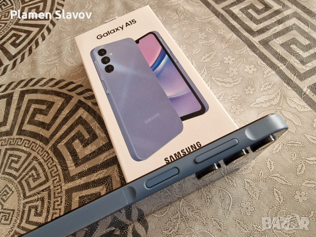 Samsung A15 Blue 128GB Като нов, снимка 4 - Samsung - 52903796