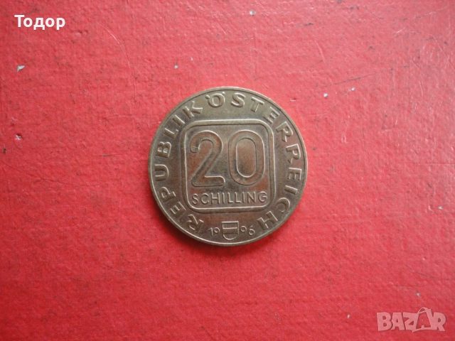 20 шилинга 1996 Австрия монета , снимка 5 - Нумизматика и бонистика - 52614838