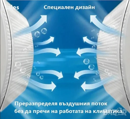 Телескопичен дефлектор за климатик с куки, снимка 4 - Климатици - 50791214