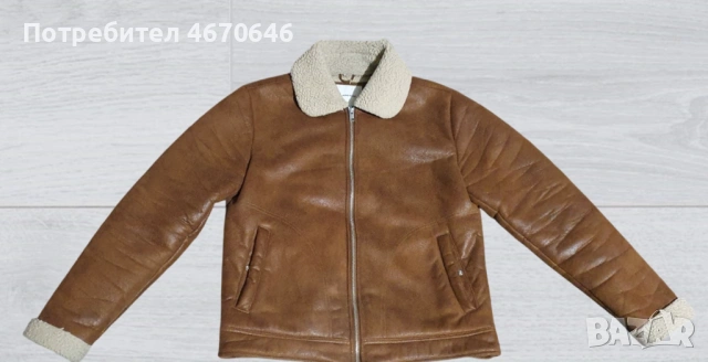 Зимно яке - кожено палто Jack Jones , снимка 2 - Якета - 53376291