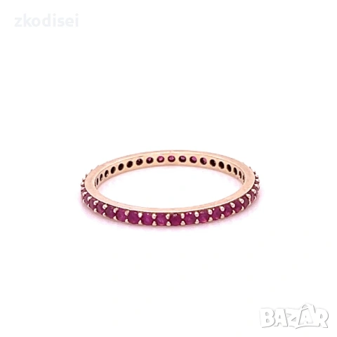 Златен дамски пръстен 1,68гр. размер:60 14кр. проба:585 модел:38165-1, снимка 3 - Пръстени - 53981222